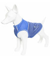 Pet Life Active 'Aero-Pawlse' Heathered Quick-Dry And 4-Way Stretch-Performance Dog Tank Top T-Shirt, Seafoam Blue - Large