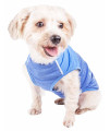Pet Life Active 'Aero-Pawlse' Heathered Quick-Dry And 4-Way Stretch-Performance Dog Tank Top T-Shirt, Seafoam Blue - Medium