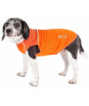 Pet Life Active 'Aero-Pawlse' Heathered Quick-Dry And 4-Way Stretch-Performance Dog Tank Top T-Shirt, Orange - Large