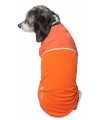 Pet Life Active 'Aero-Pawlse' Heathered Quick-Dry And 4-Way Stretch-Performance Dog Tank Top T-Shirt, Orange - X-Large