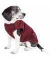Pet Life Active 'Aero-Pawlse' Heathered Quick-Dry And 4-Way Stretch-Performance Dog Tank Top T-Shirt, Red/Maroon - Large