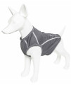 Pet Life Active 'Racerbark' 4-Way Stretch Performance Active Dog Tank Top T-Shirt, Grey - Small