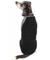 Pet Life Active 'Hybreed' 4-Way Stretch Two-Toned Performance Dog T-Shirt, Black/Grey - Medium