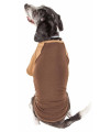 Pet Life Active 'Hybreed' 4-Way Stretch Two-Toned Performance Dog T-Shirt, Brown W/ Brown - Small