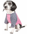 Pet Life Active 'Hybreed' 4-Way Stretch Two-Toned Performance Dog T-Shirt, Pink W/ Navy - X-Small