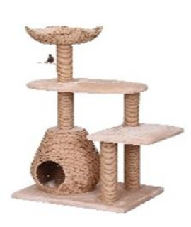 Ace - PetPals Four Level Between Paper Rope Perch and Condo Lounger, 27 x 19 x 49