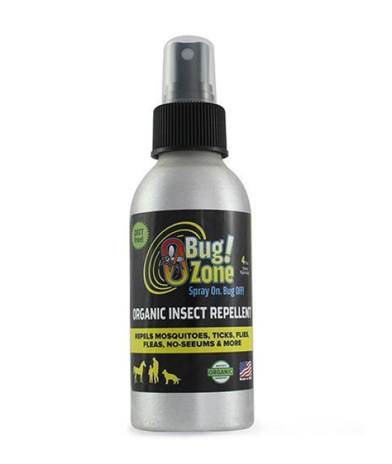 0Bug! Zone ORGANIC INSECT REPELLENT SPRAY 4OZ (PEOPLE, HORSES, DOGS)