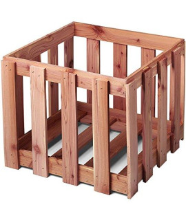 Woodlore Natural Cedar Crate