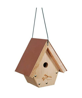 Coppertop Hanging Wren House, 1" Hole Size