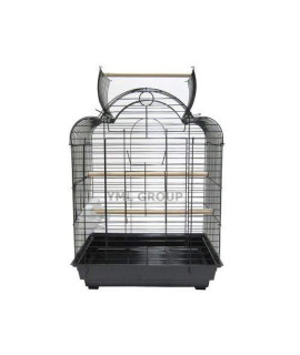 1904 3/4" Bar Spacing Open Dome Top Small Parrot Bird Cage - 20"x16" In White