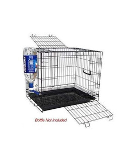 YML 1/2" Bar Spacing Flat Top Bird Cage with Stand, 20" x 16"/Small, White