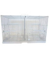 3/8" Canary Finch Breeding Cage, Large, White