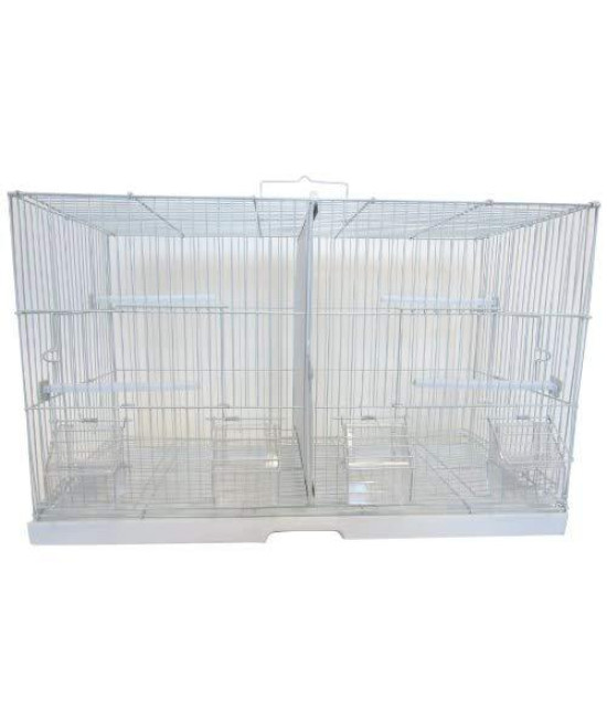 3/8" Canary Finch Breeding Cage, Large, White