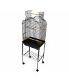 YML Bar Spacing Small Parrot Cage, 18 x 14", Black