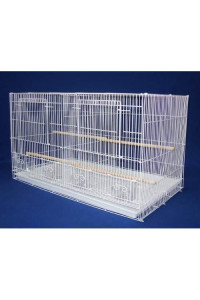 Lot of 6 Small Breeding Cages with Divider, White