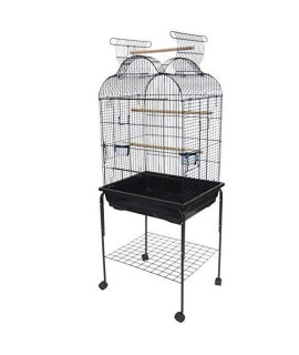 YML Shell Top Parrot Cage, 5 by 8-Inch, Black