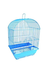 YML A1104BLU Round Top Style Small Parakeet Cage, 11 x 9 x 16"