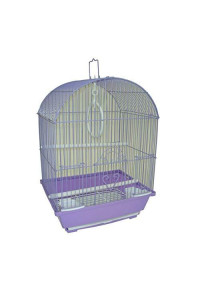 YML A1104PUR Round Top Style Small Parakeet Cage, 11 x 9 x 16"