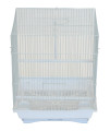 YML A1124MWHT Flat Top Small Parakeet Cage, 11" x 8.5" x 14"