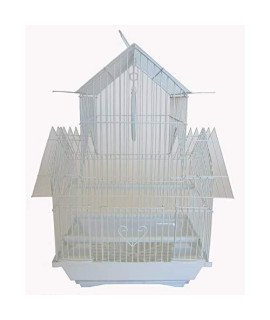 YML A1144WHT Pagoda Top Cage, Small