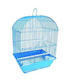 YML A1304BLU Round Top Style Small Parakeet Cage, 11 x 9 x 16"