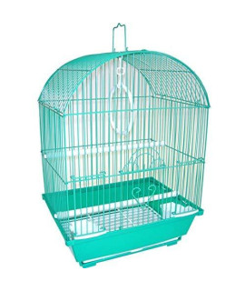 YML A1304GRN Round Top Style Small Parakeet Cage, 11 x 9 x 16"