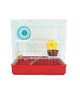 YML H820 3-Level Hamster Cage, Red by YML