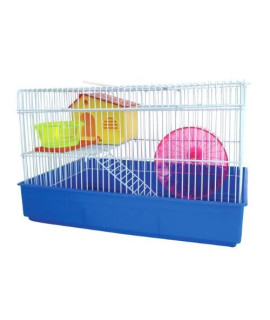 H810 2 Level Hamster Cage, Blue