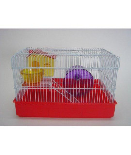 H810 2 Level Hamster Cage, Red