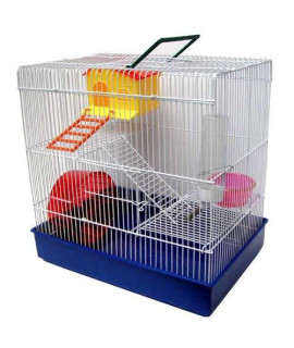 H820 3 Level Hamster Cage, Blue