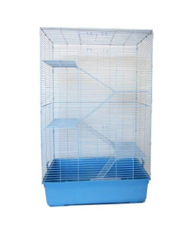 5 Levels Indoor Animal Cage Cat Ferret With Stand In Blue