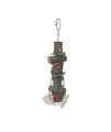TW9 Small Parrot Bird Toy 12.5" with Rawhide