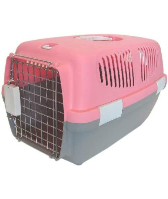 Small Plastic Carrier for Small Animal, Pink