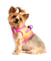 American River Choke Free Dog Harness Ombre Collection - Raspberry Pink and Orange(Size-M)