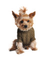Combed Cotton Cable Knit Dog Sweater - Herb Green(Size-2XL)