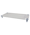 Unassembled Standard Gray Cot with Gray Legs - 1 Pack