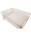 New Age Pet Raised Dog Bed with Memory Foam Cushion - Antique White Large