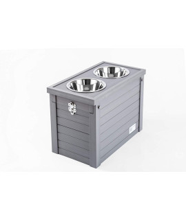 New Age Pet Piedmont Pantry Diner with Storage - Grey