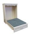 New Age Pet Murphy Bed with Memory Foam Cushion - Antique White