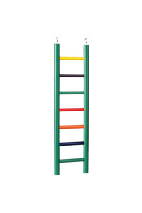 7-rung Multi- color Wood Bird Ladder