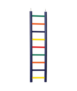 9-rung Multi- color Wood Bird Ladder