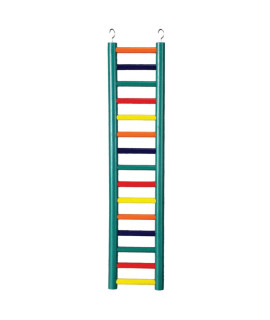 15-rung Multi- color Wood Bird Ladder