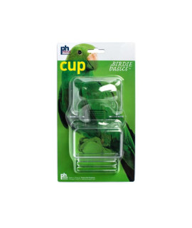 Hooded Bird Cage Cup w/Bird Perch Replacement Cup