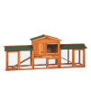 Rabbit Hutch with Double- Run