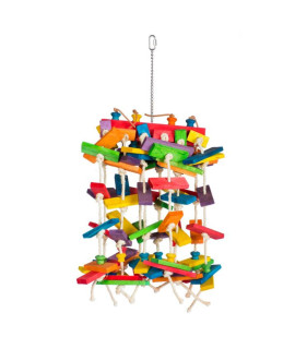 Prevue Pet Products 60944 Bodacious Bites Waterfall Bird Toy, Multicolor