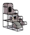 Catville Tower - Gray Print Cat Furniture
