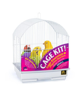 Round Top Bird Cage Kit - White