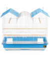 Triple Roof Bird Cage - Blue
