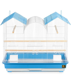 Triple Roof Bird Cage - Blue