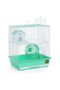 Two Story Hamster Cage - Green